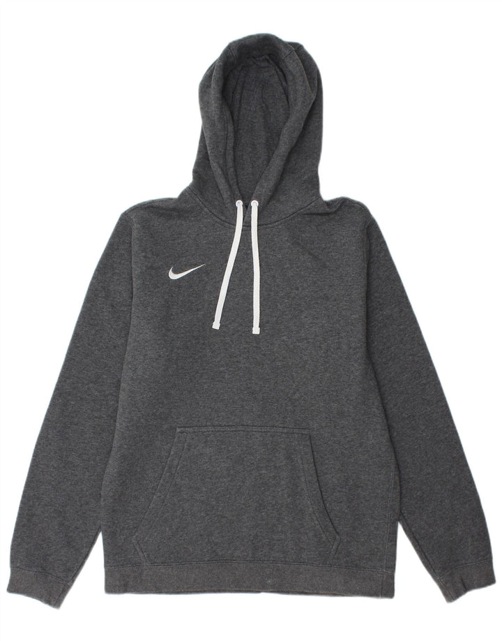 NIKE Mens Hoodie Jumper Médio Cinza Algodão