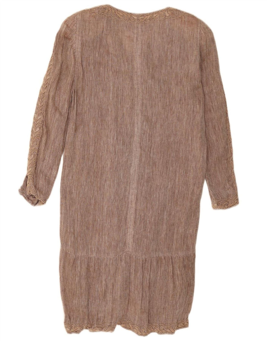 ROCCOBAROCCO Vestido feminino de manga comprida IT 44 marrom médio