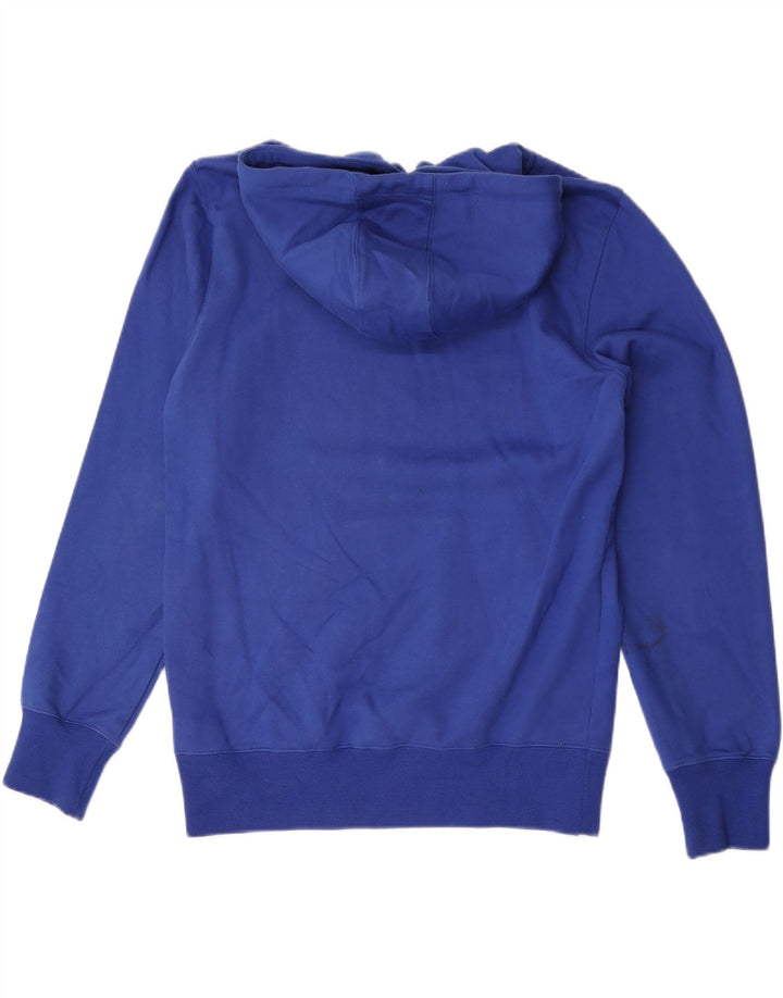 Jumper com capuz gráfico masculino Champion médio azul algodão