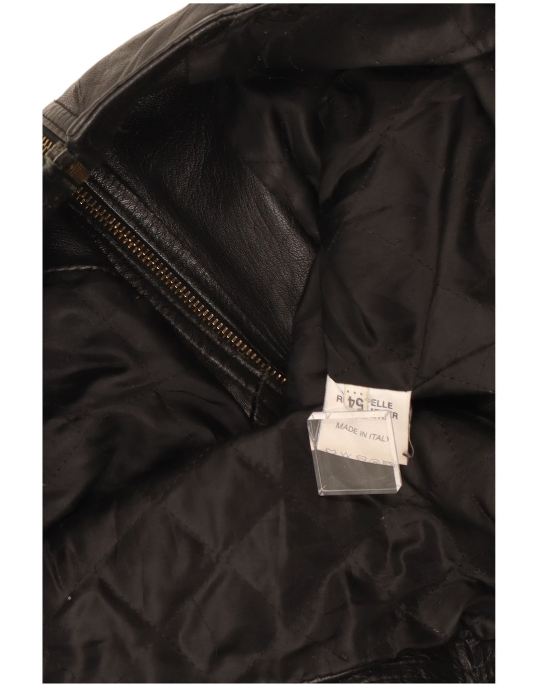 Jaqueta masculina vintage de couro Racer IT 54 XL couro preto