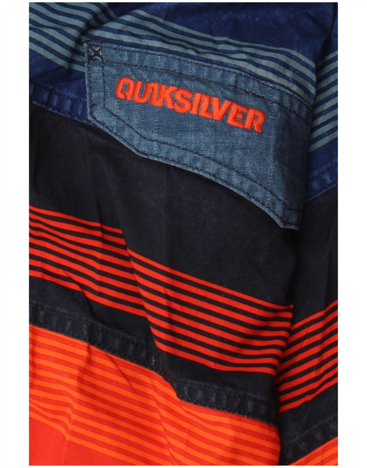 Shorts de natação masculino gráfico QUIKSILVER médio listrado multicolorido