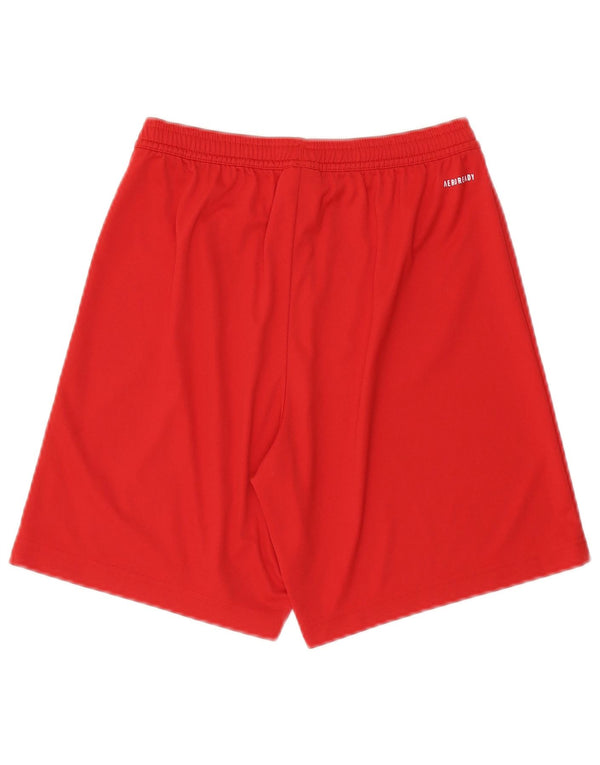 Adidas Mens Aeroready Sport Shorts Pequeno Poliéster Vermelho