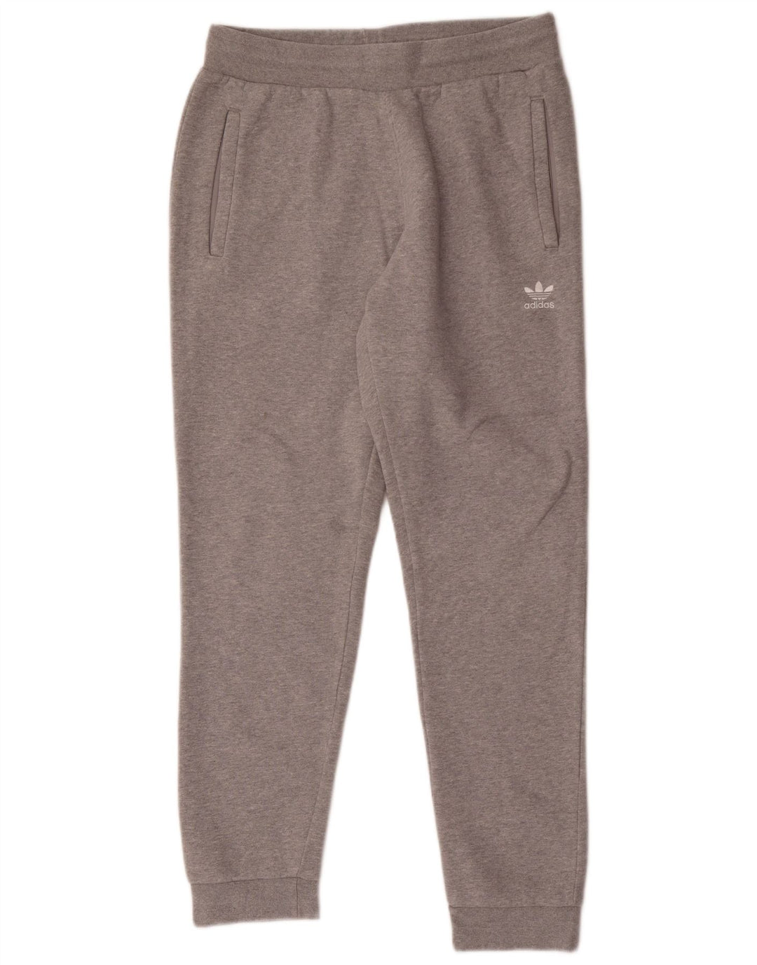 Calça de treino masculina Adidas Joggers cinza médio algodão manchado