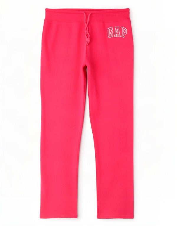 Calça feminina Gap com estampa gráfica UK 14 algodão rosa médio