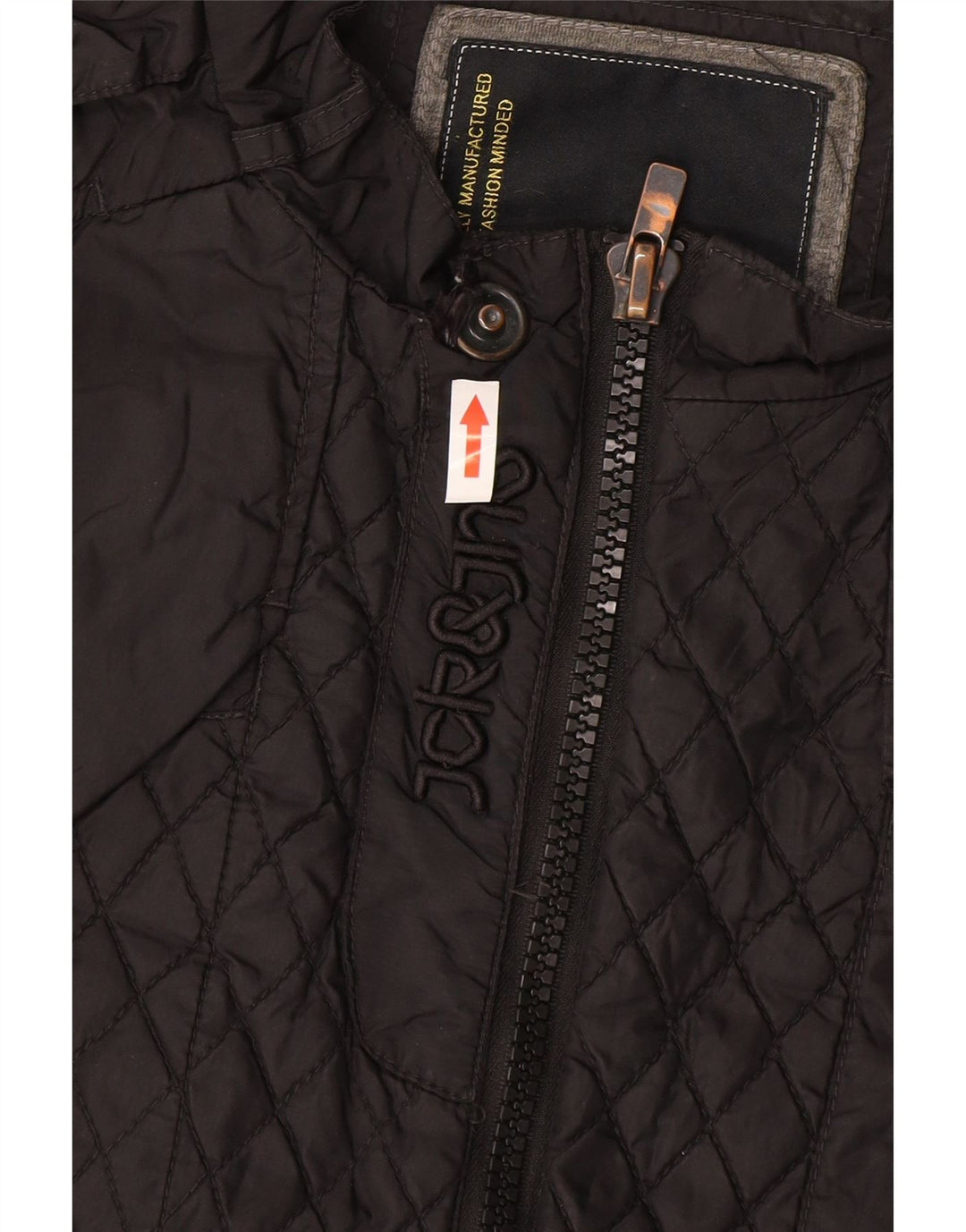Jaqueta acolchoada masculina Jack & Jones UK 44 2XL cinza nylon