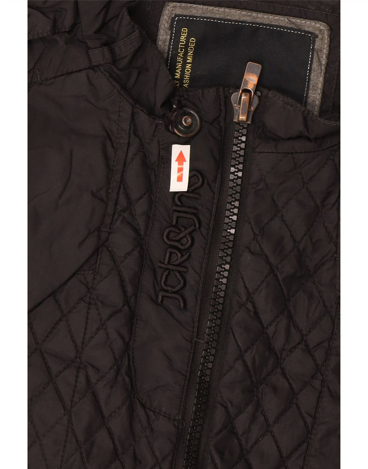 Jaqueta acolchoada masculina Jack & Jones UK 44 2XL cinza nylon