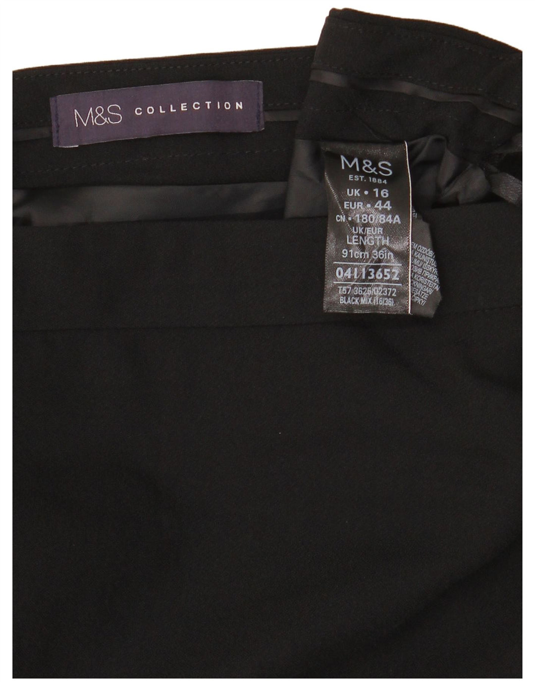 Saia maxi feminina Marks & Spencer Reino Unido 16 grande W34 poliéster preto