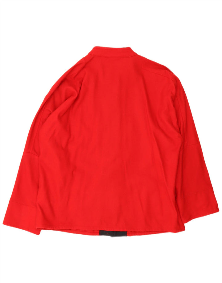 Jaqueta Bomber Oversized Feminina Faciba IT 48 XL Lã Vermelha