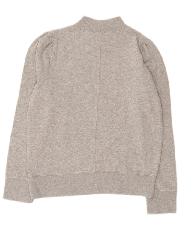 Suéter oversized feminino Gap Reino Unido 10 pequeno algodão manchado cinza