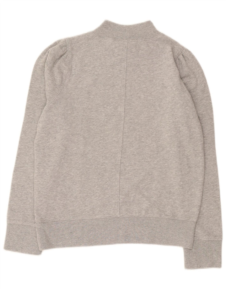 Suéter oversized feminino Gap Reino Unido 10 pequeno algodão manchado cinza