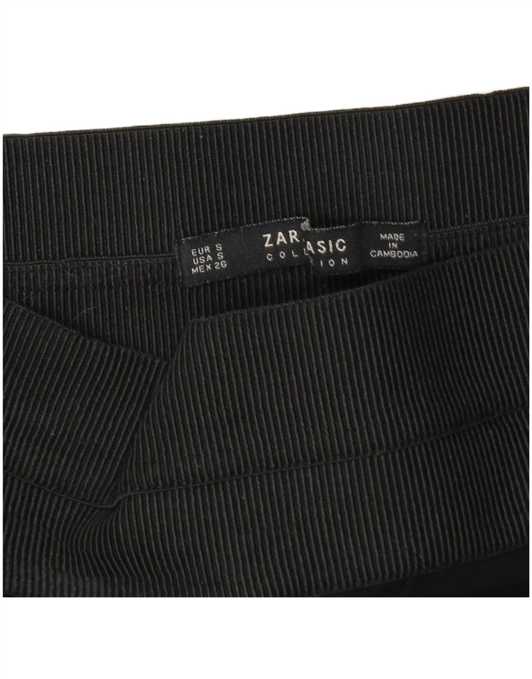 Leggings femininas Zara UK 10 pequenas listras pretas