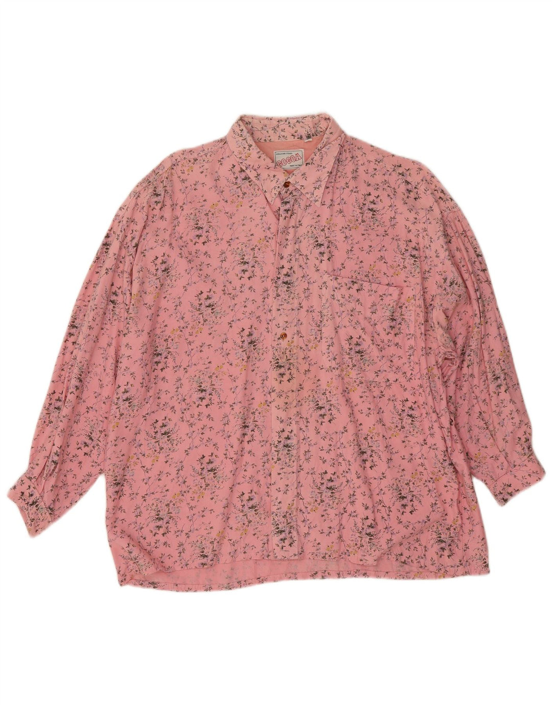 Camisa Feminina Cocoa Grande Rosa Floral