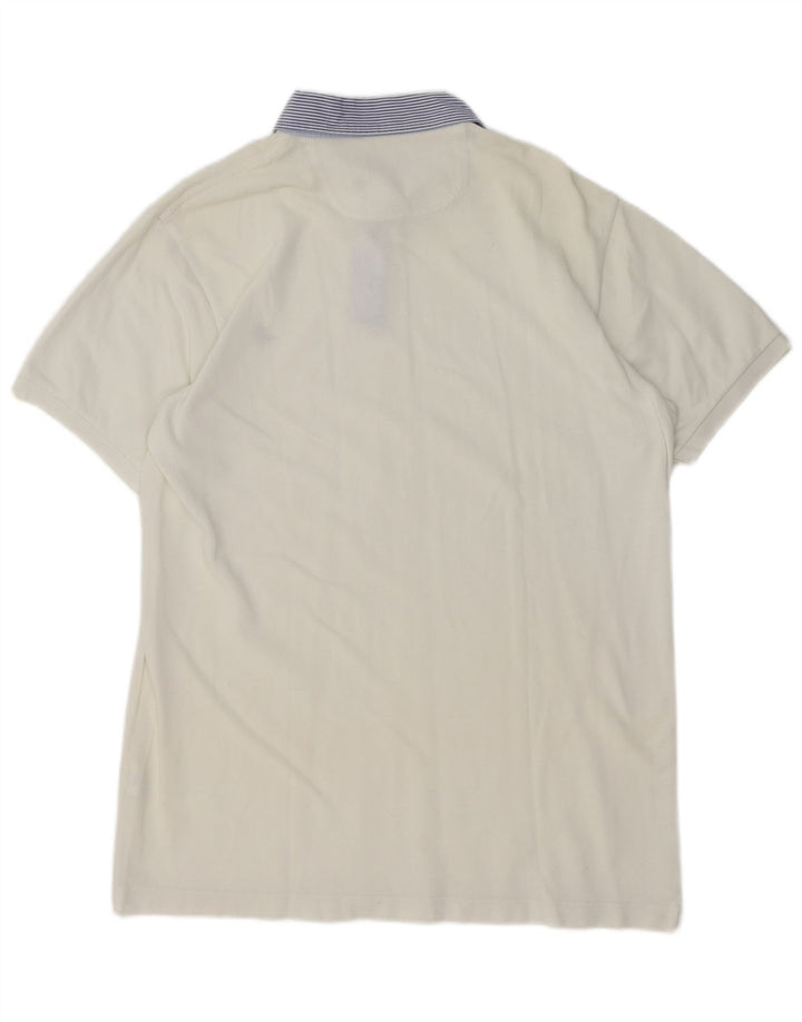Camisa polo masculina BROOKSFIELD IT 52 grande algodão branco