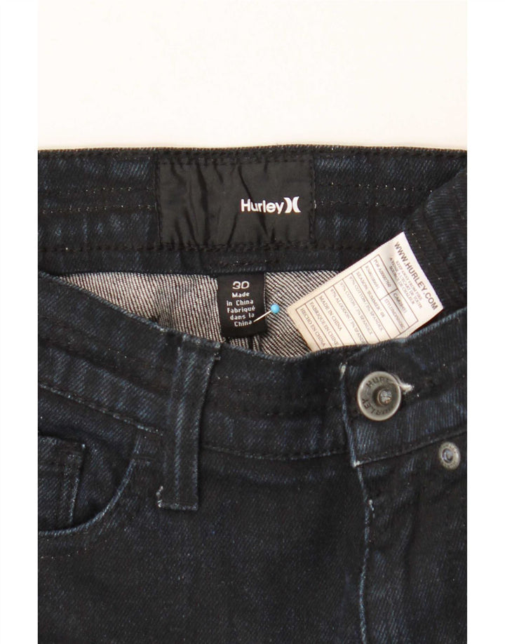 Hurley Jeans Slim Feminino W30 L29 Azul Marinho Algodão