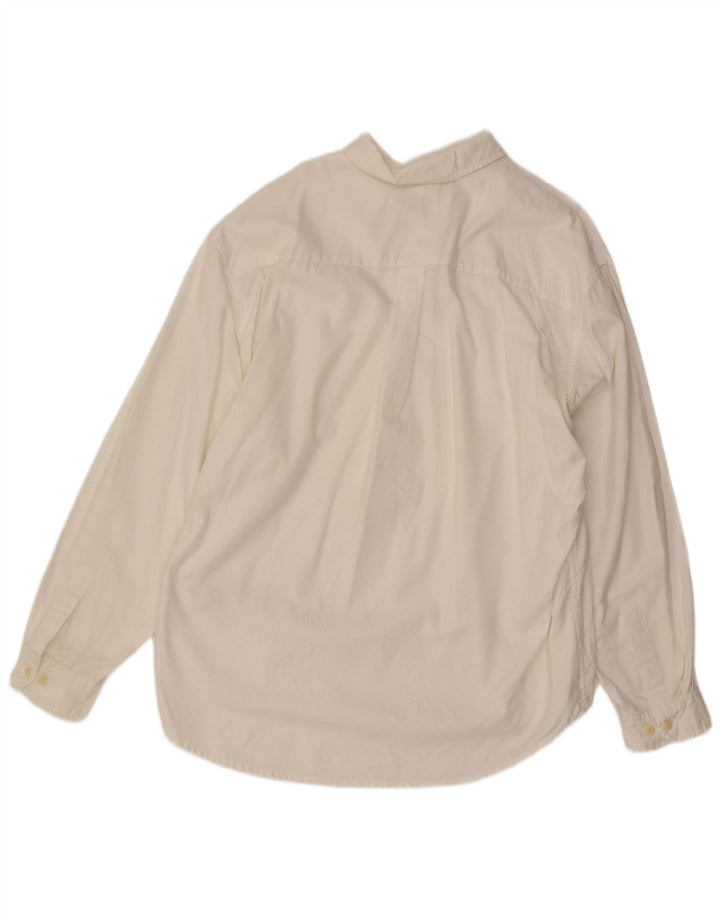 Camisa masculina EDDIE BAUER XL algodão branco