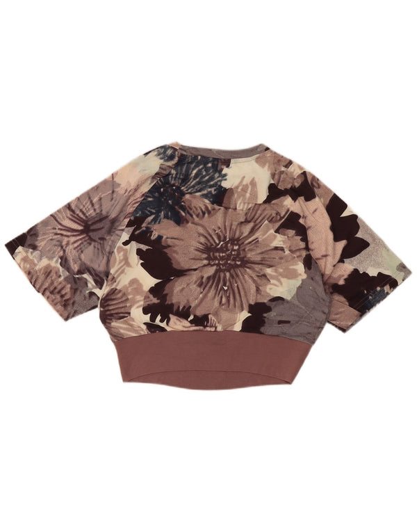 Camiseta feminina Adidas Loose Fit Crop Top UK 4/6 XS Multicolorido Floral