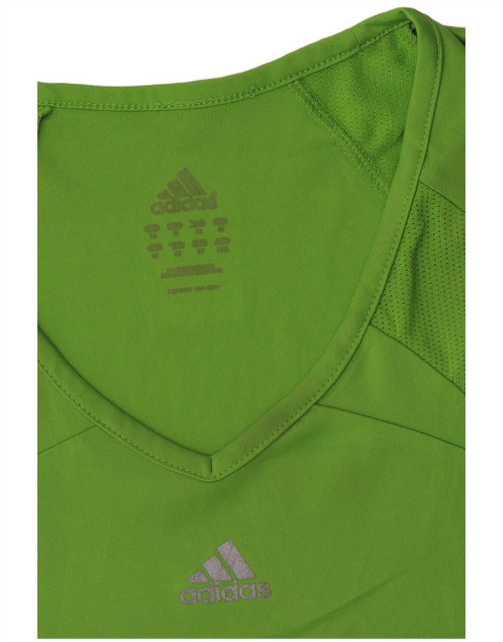 Adidas Womens Vest Top UK 14 Médio Verde
