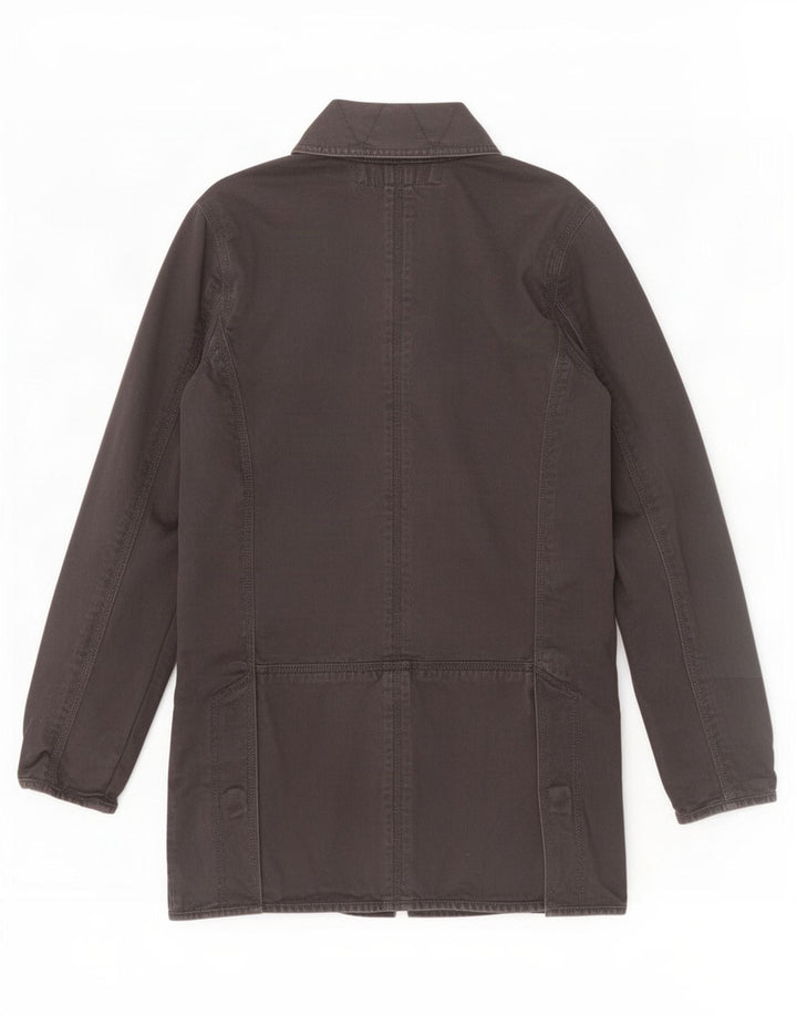 Superdry Mens Parka Jacket UK 36 Pequeno Algodão Preto