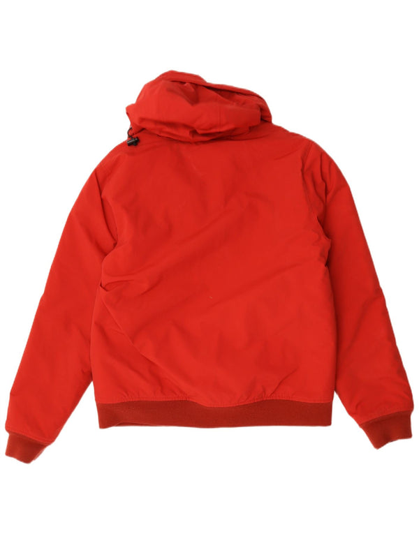 Jaqueta masculina acolchoada com capuz Carhartt UK 40 grande nylon vermelho