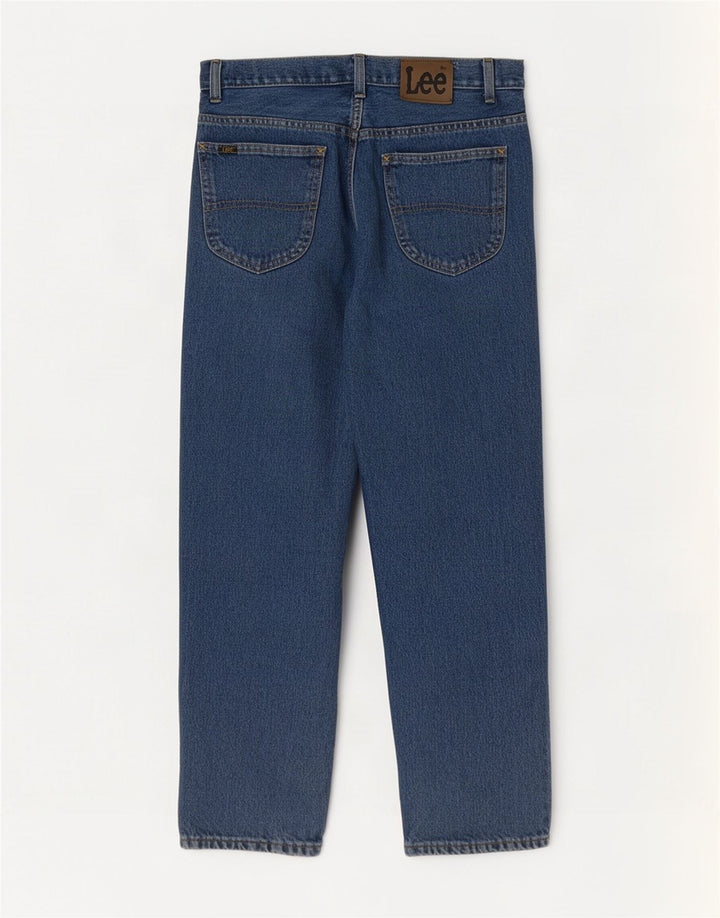 Lee Mens Straight Jeans W32 L30 Azul Algodão