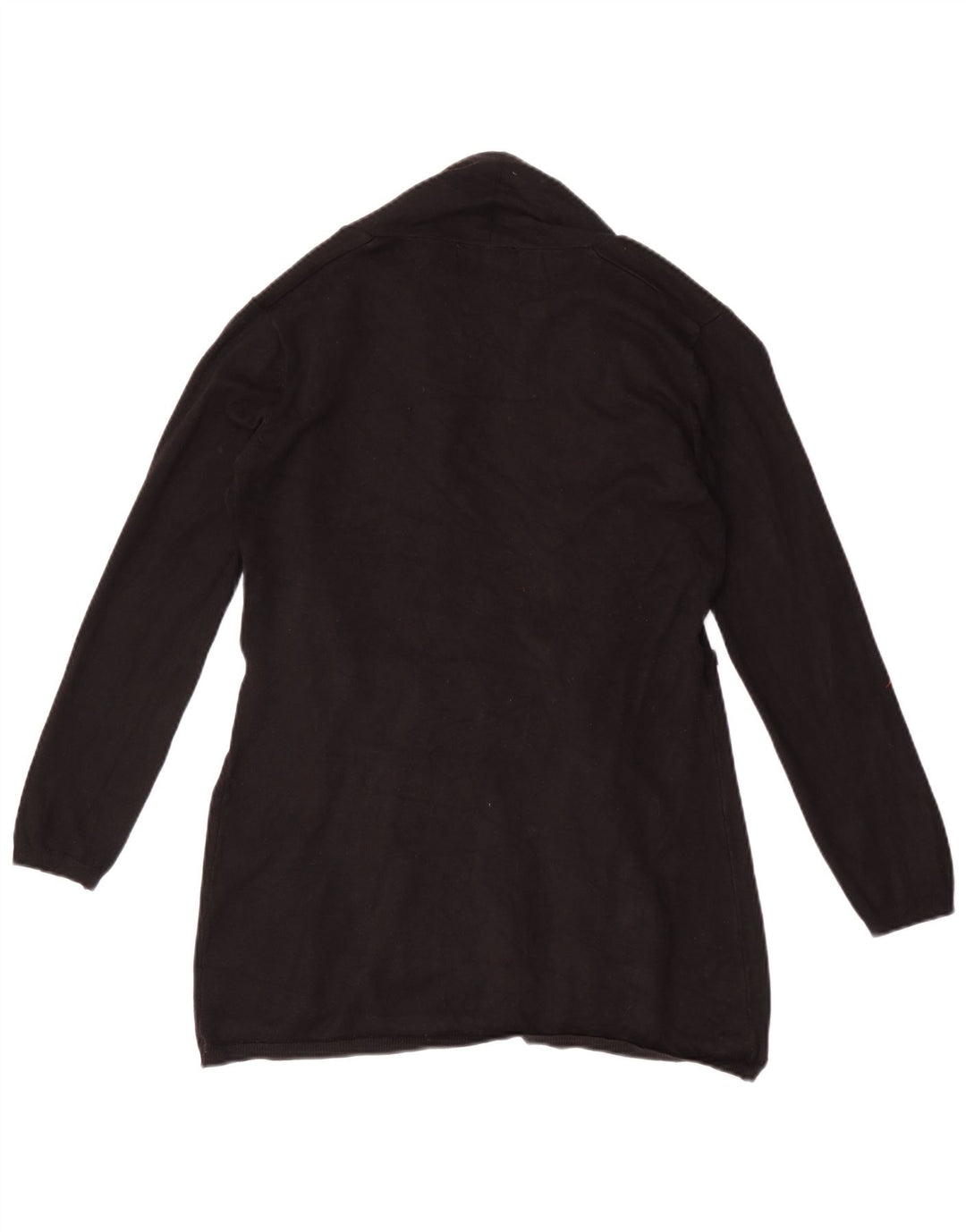 Suéter cardigã aberto feminino Zara Reino Unido 12 viscose preta média