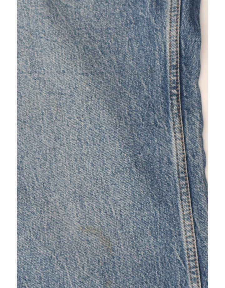 Jeans femininos relaxados e largos da Topshop W26 L30 algodão azul