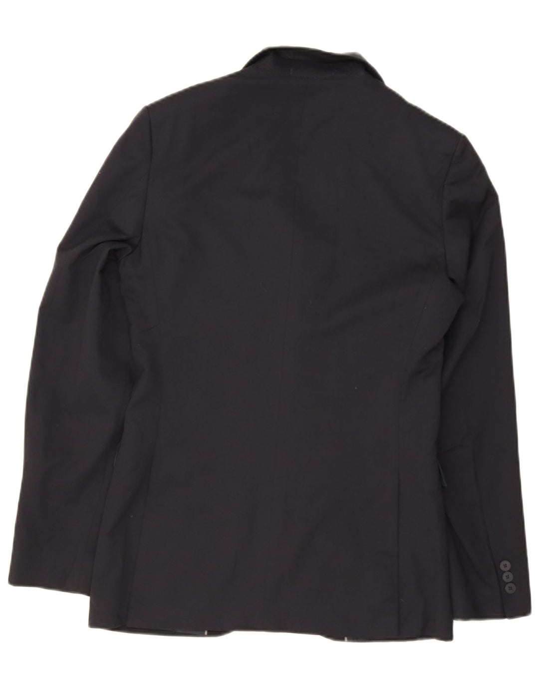 Jaqueta blazer masculina de 2 botões Marks & Spencer Reino Unido 36 pequena azul marinho poliéster