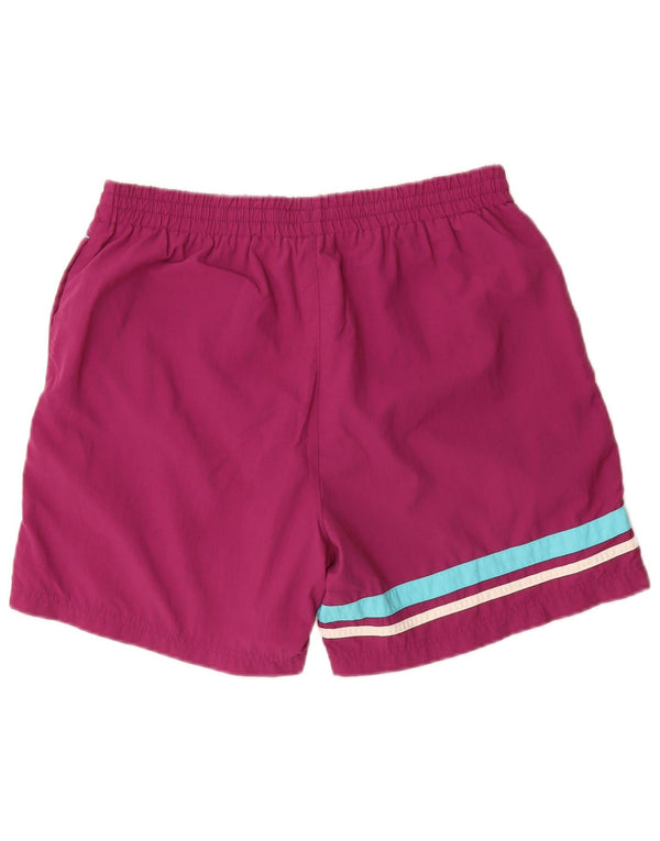 FILA Mens Sport Shorts Médio Roxo Listrado Poliamida