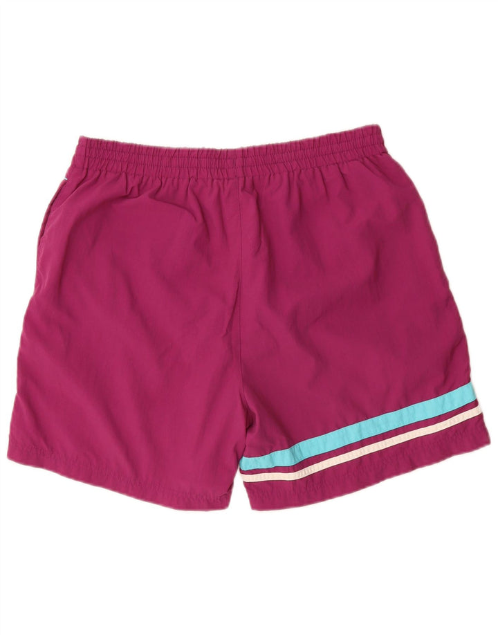 FILA Mens Sport Shorts Médio Roxo Listrado Poliamida