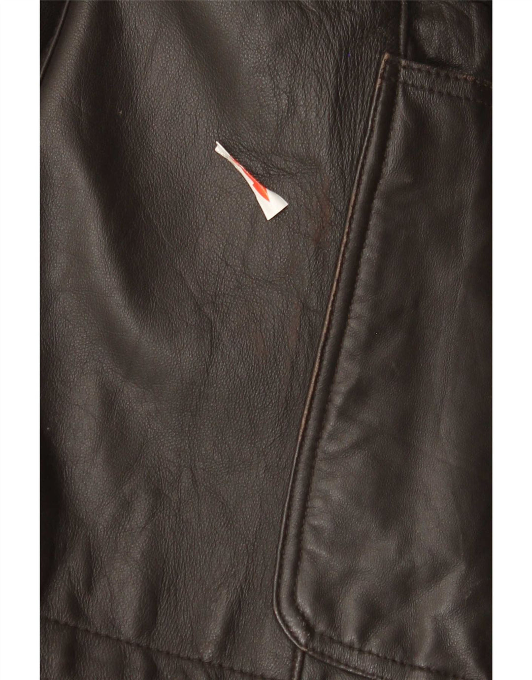 Jaqueta blazer masculina de couro com 2 botões John Barritt IT 52 XL couro marrom