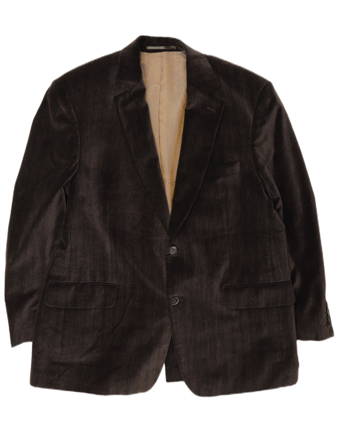 Bogart Jaqueta blazer masculina de veludo cotelê com 2 botões Reino Unido 40 grande marrom