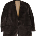 Bogart Jaqueta blazer masculina de veludo cotelê com 2 botões Reino Unido 40 grande marrom