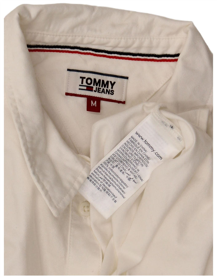 Camisa oversized feminina Tommy Hilfiger Reino Unido 14 médio algodão branco