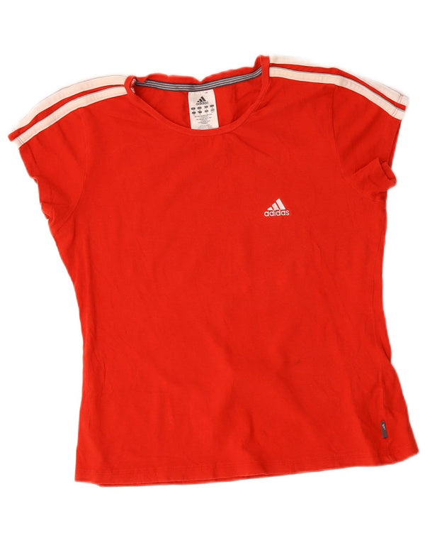 Camiseta Adidas Feminina Graphic Top UK 14 Médio Algodão Vermelho