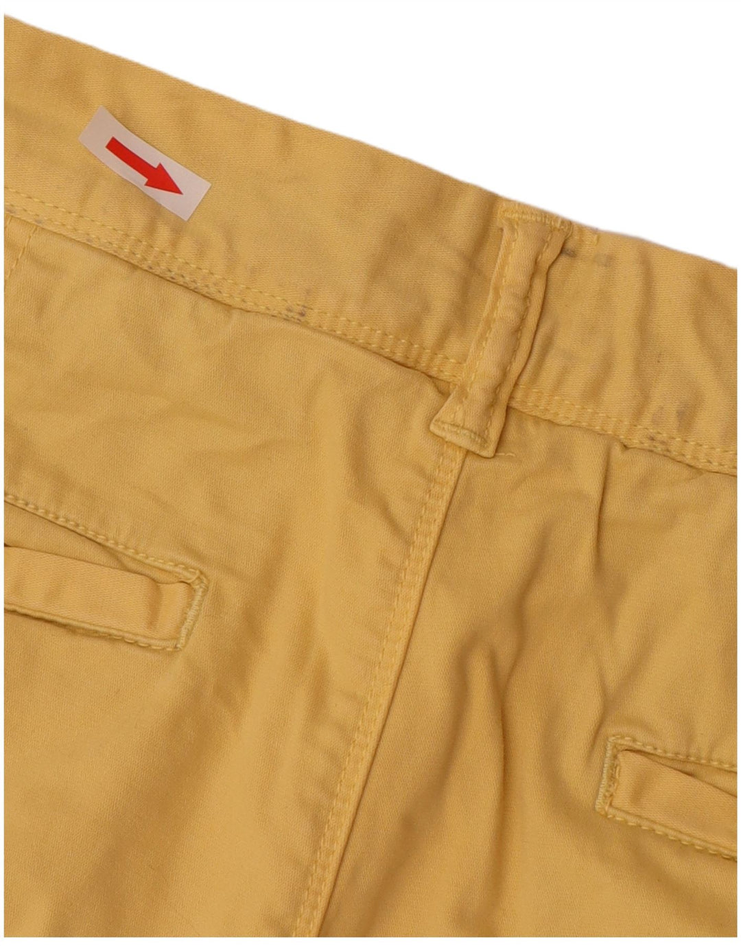Superdry Mens Chino Shorts W33 Grande Algodão Amarelo