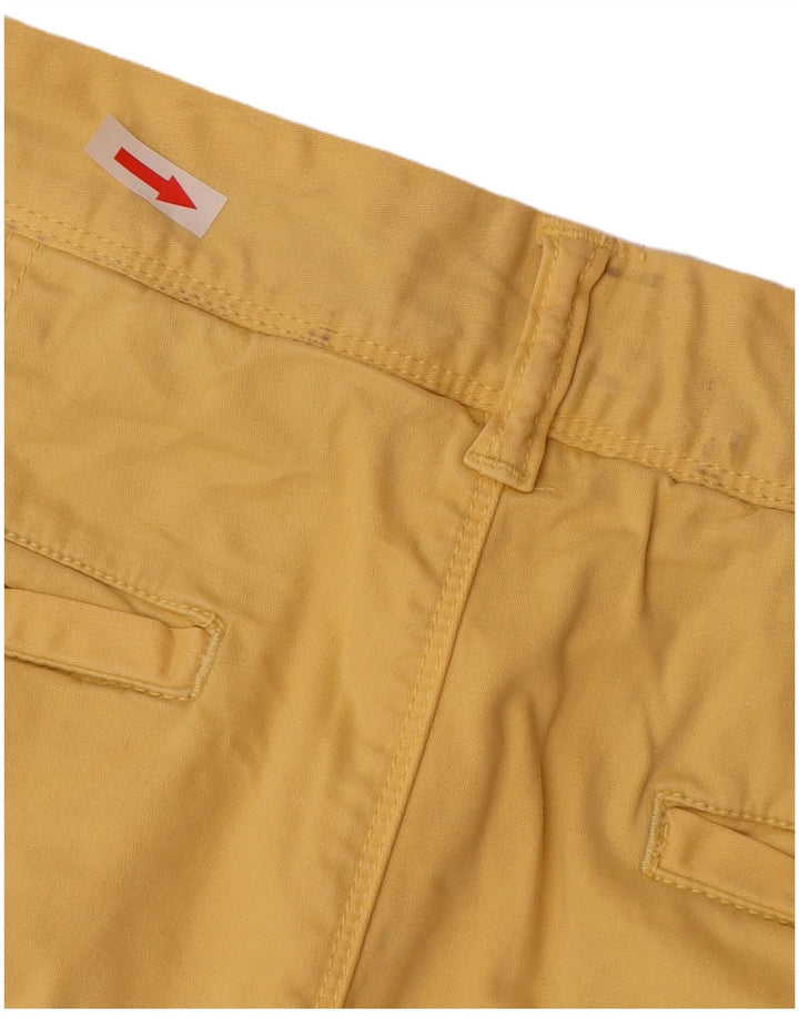 Superdry Mens Chino Shorts W33 Grande Algodão Amarelo
