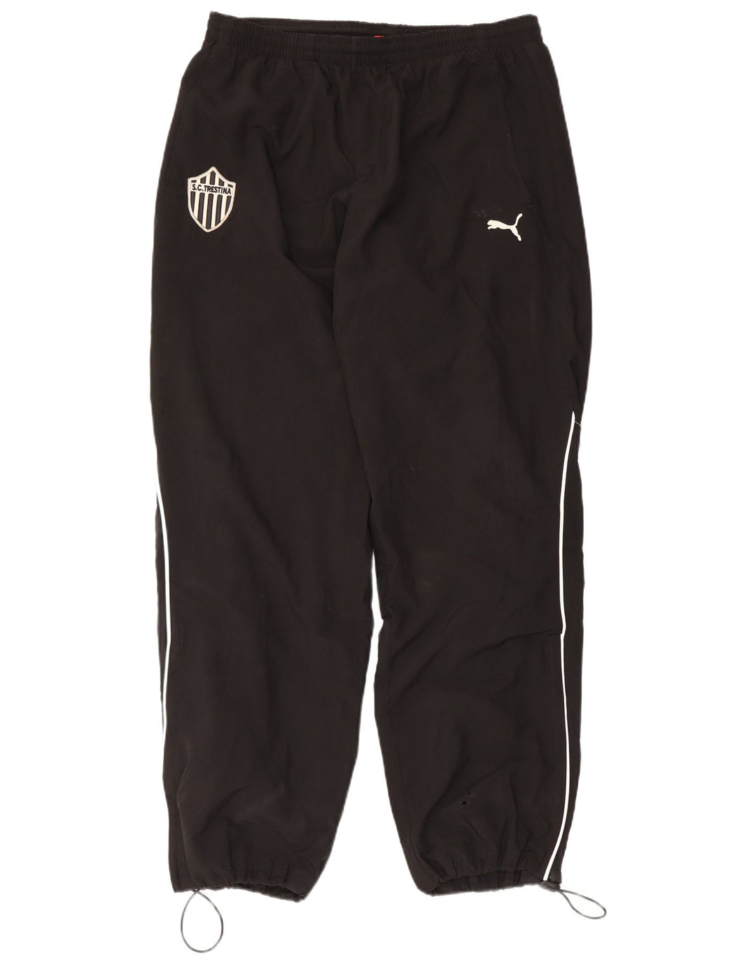 Puma Mens SC Trestina Calça de treino Joggers grande poliéster preto