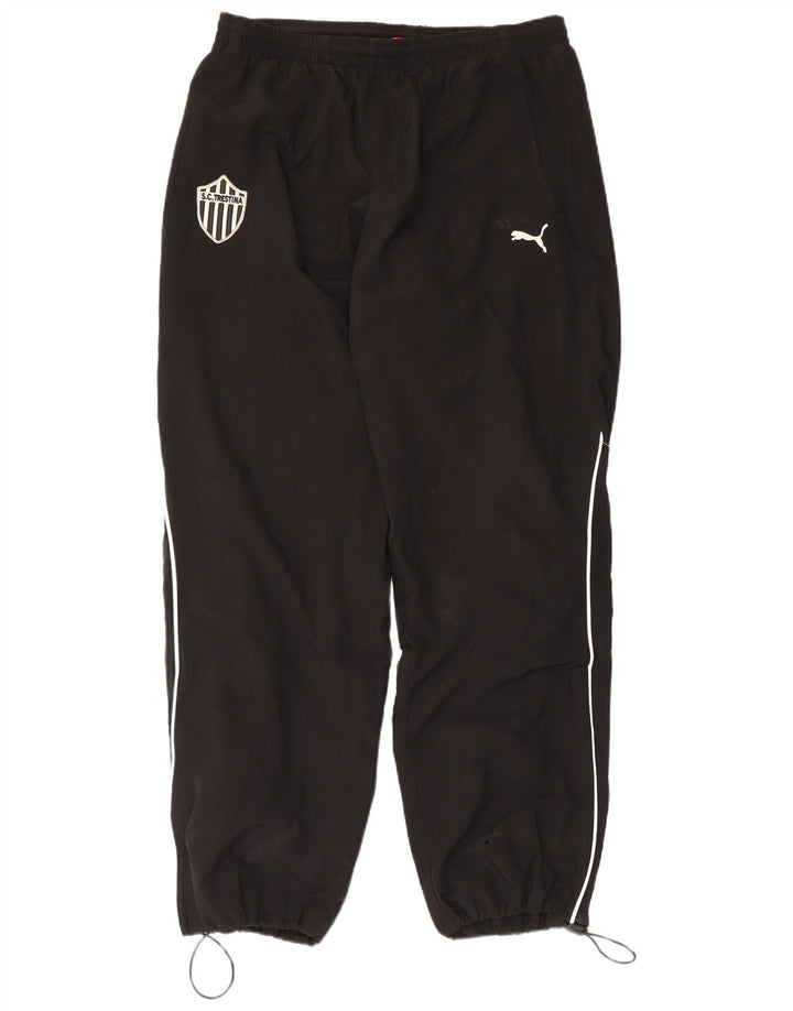 Puma Mens SC Trestina Calça de treino Joggers grande poliéster preto