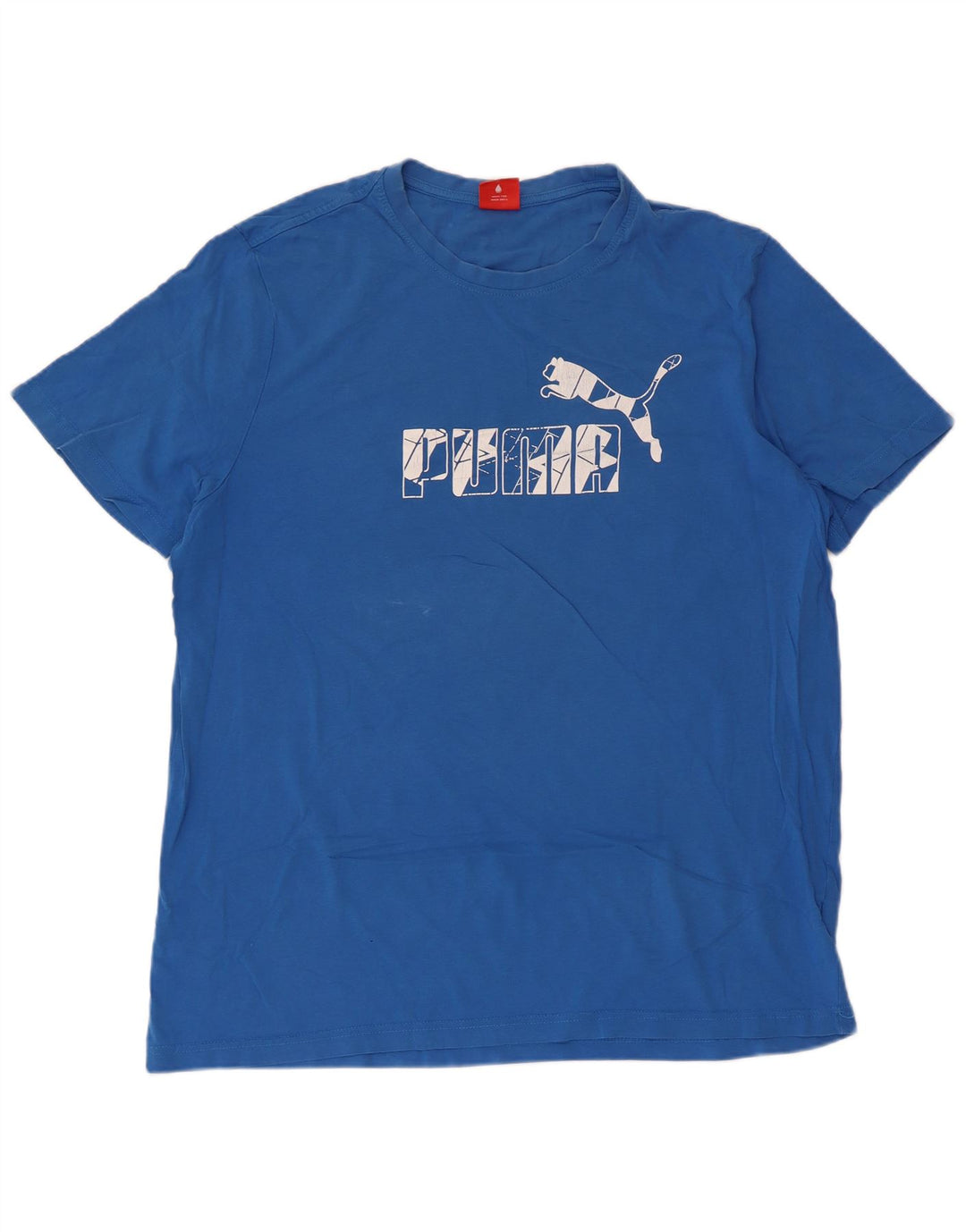 Camiseta gráfica masculina PUMA Top 2XL algodão azul