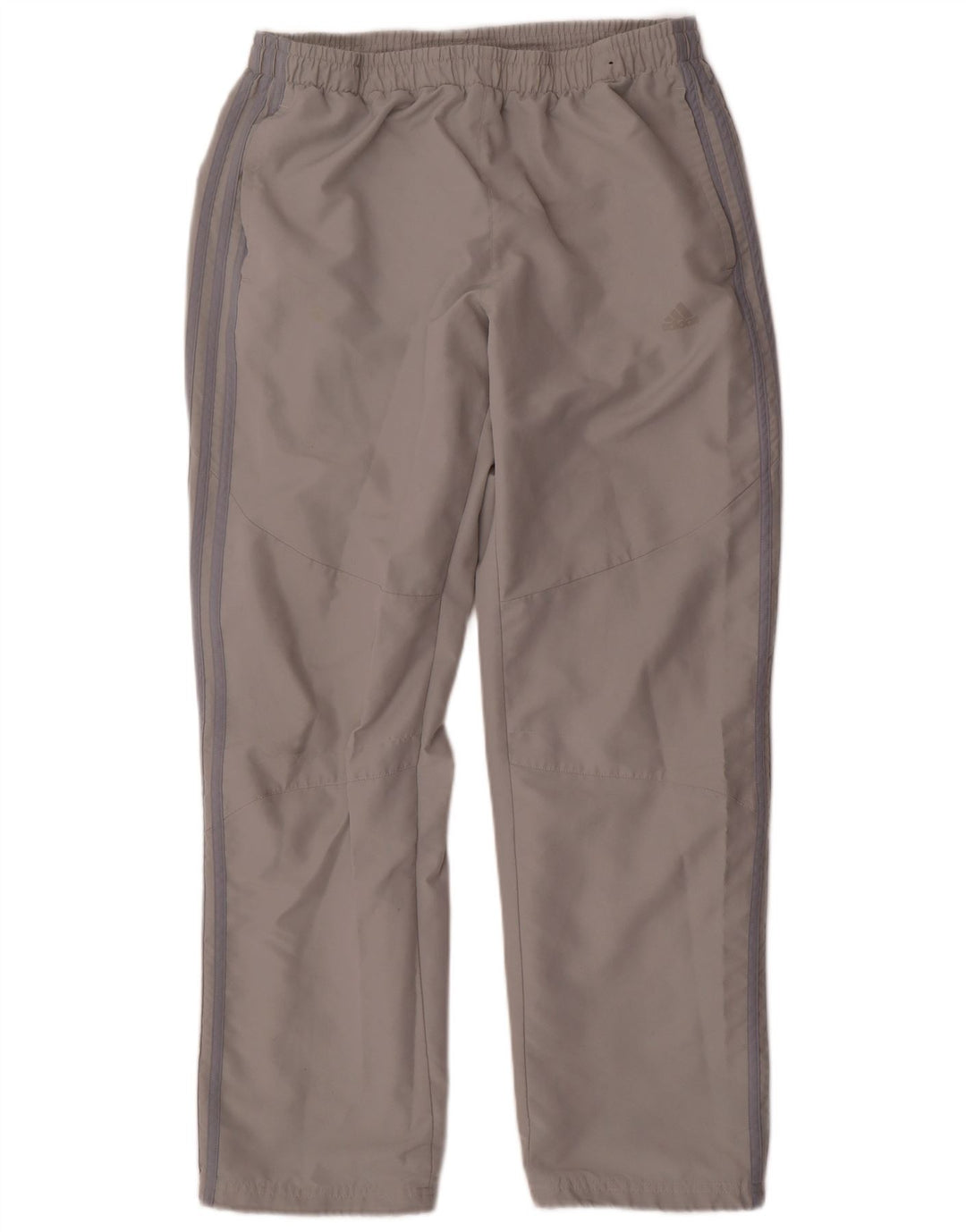 Calças de treino masculinas Adidas UK 42/44 poliéster cinza grande