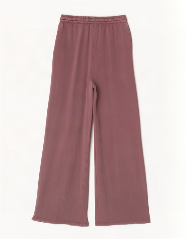 Zara Calça feminina de treino com perna larga Reino Unido 12 Roxo médio