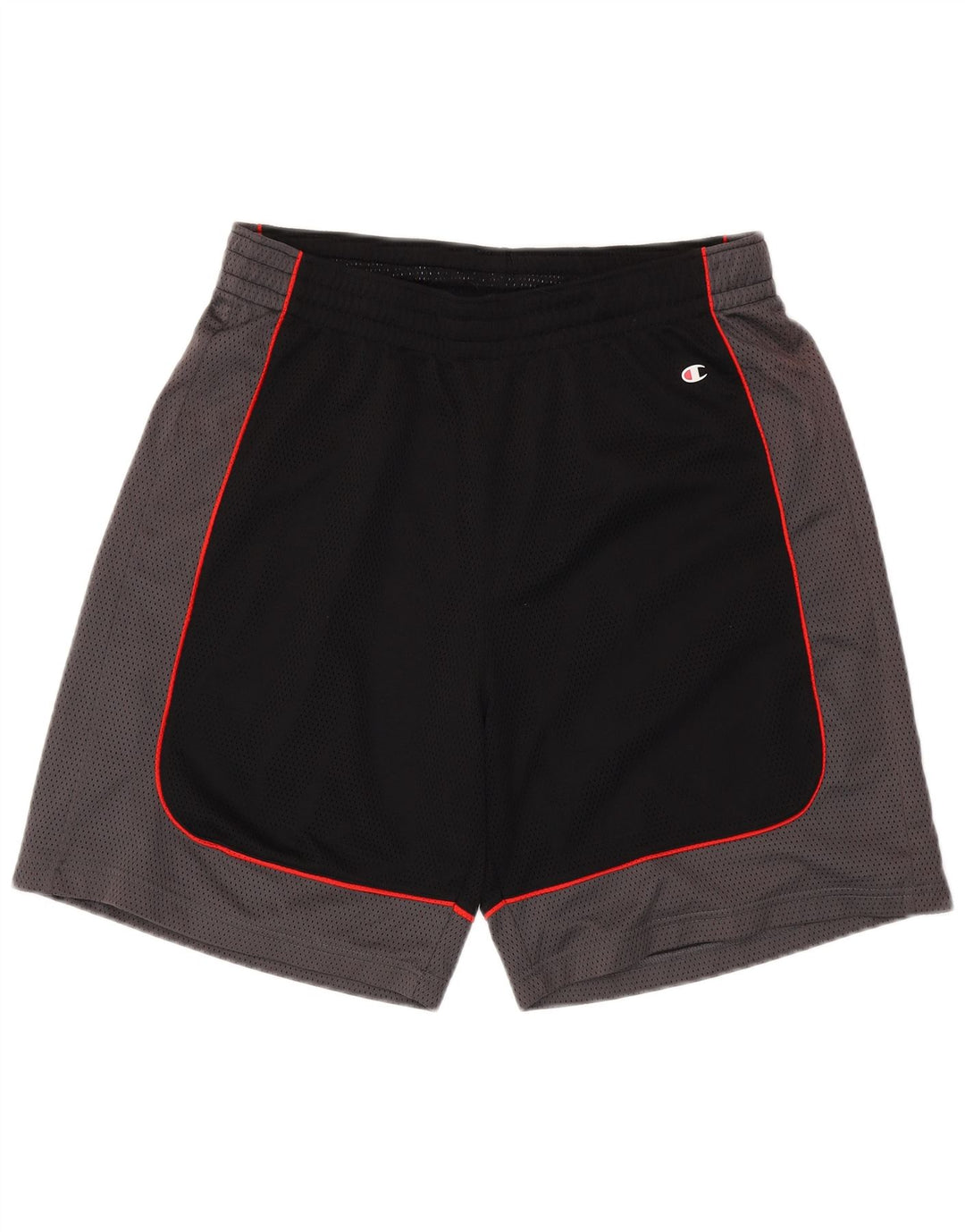 Shorts esportivos masculinos Champion grande bloco colorido preto