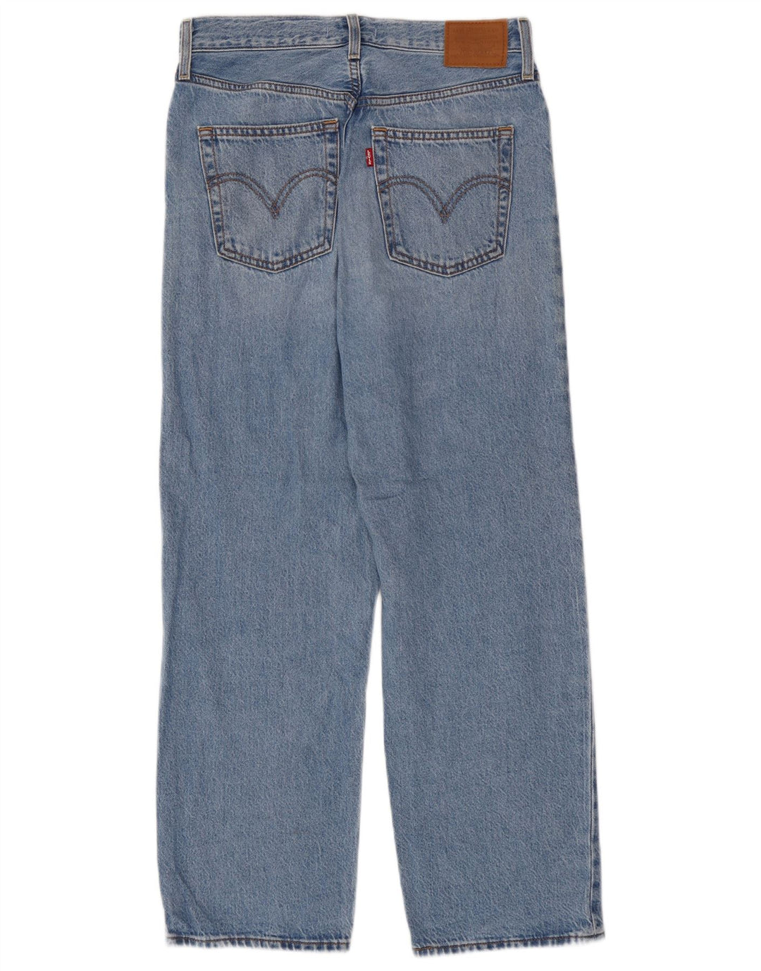 Jeans feminino Levi's Ribcage Straight W28 L27 Azul Algodão