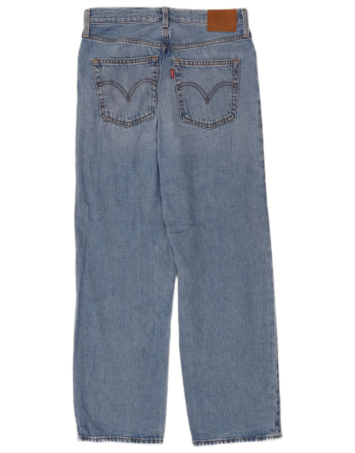Jeans feminino Levi's Ribcage Straight W28 L27 Azul Algodão