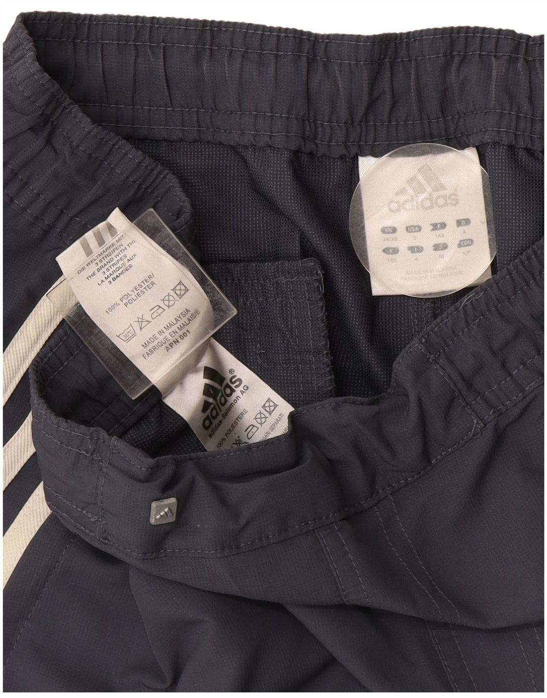 Calça Chino Reta Masculina Adidas W36 L31 Azul Marinho Poliéster