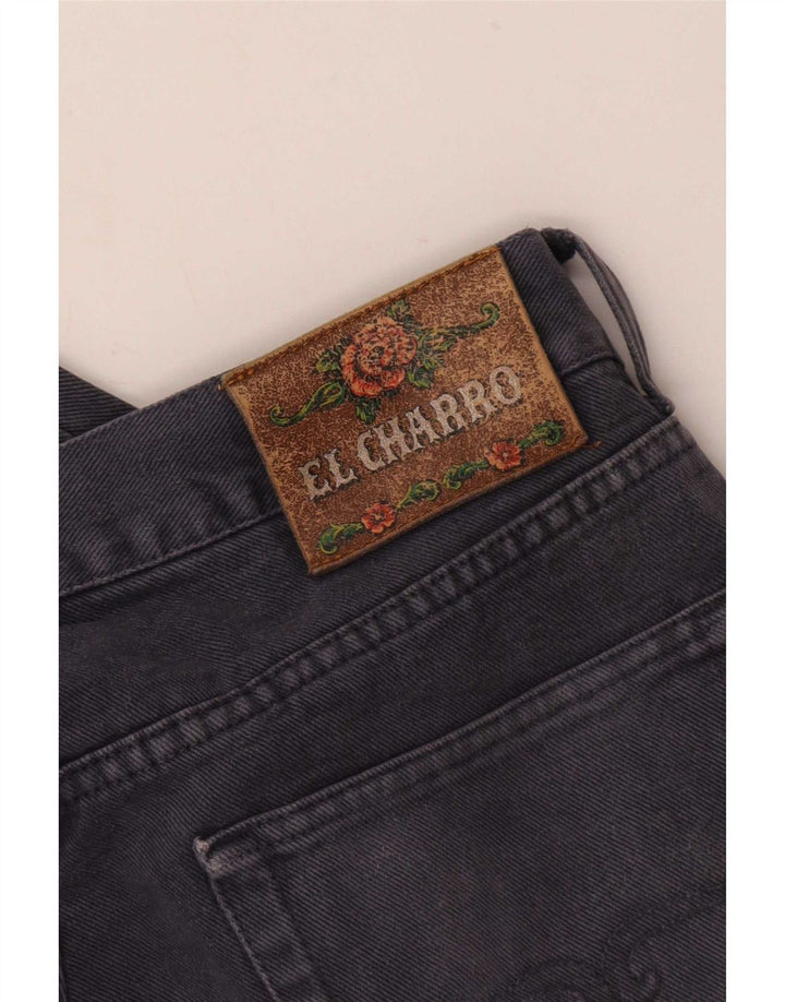 Calça jeans reta masculina El Charro W38 L29 algodão cinza