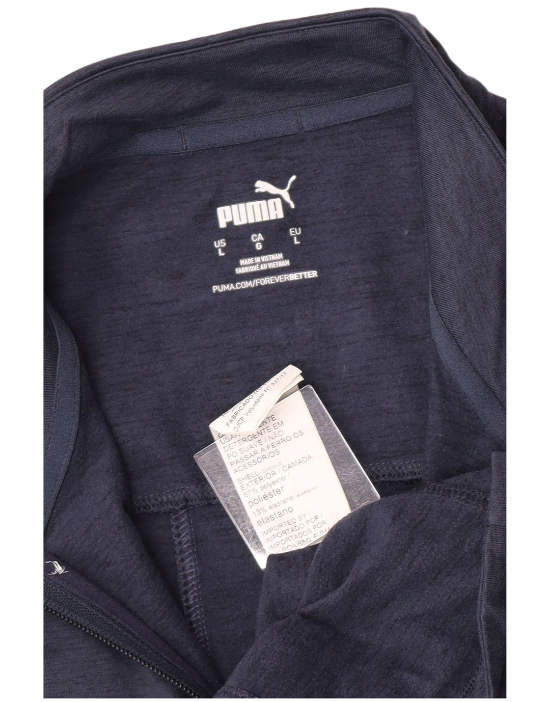 Jaqueta feminina Puma sem mangas para treino UK 16 grande azul marinho