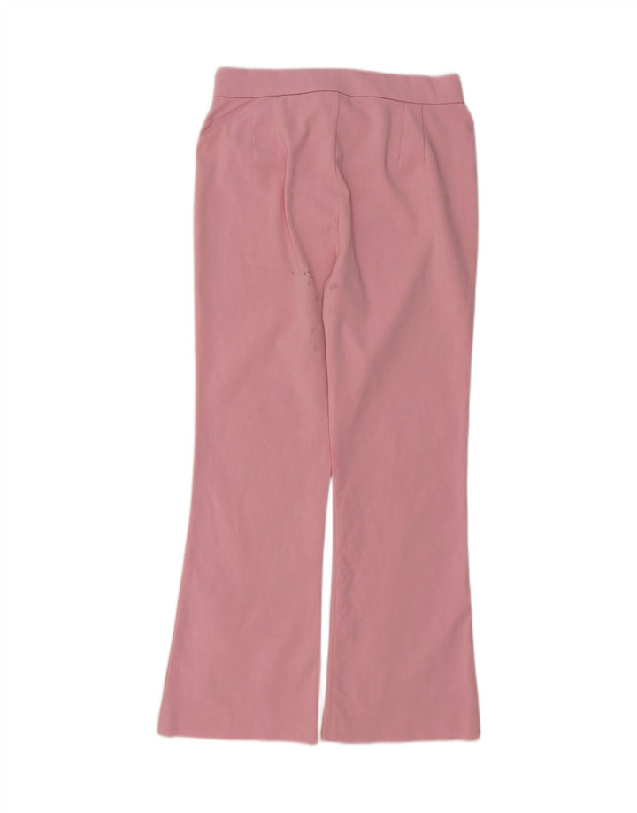 ZARA Calça feminina casual bootcut pequena W26 L25 algodão rosa