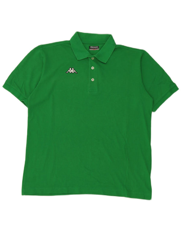 Camisa polo masculina Kappa grande verde