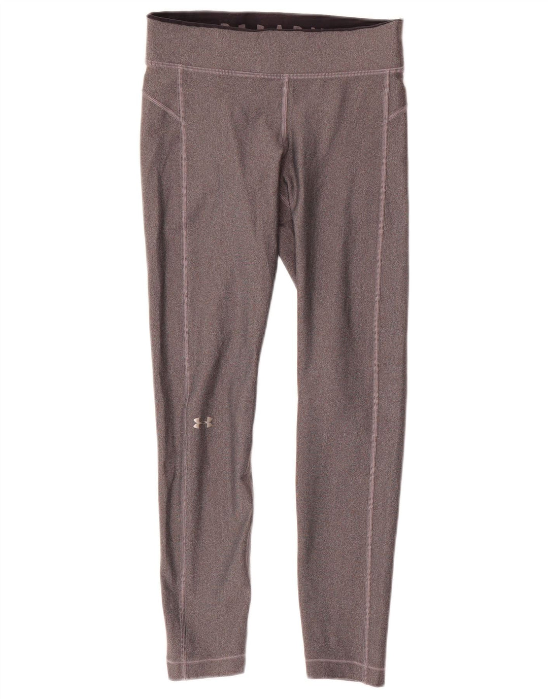 Under Armour Womens Heat Gear Leggings UK 10 poliéster cinza pequeno